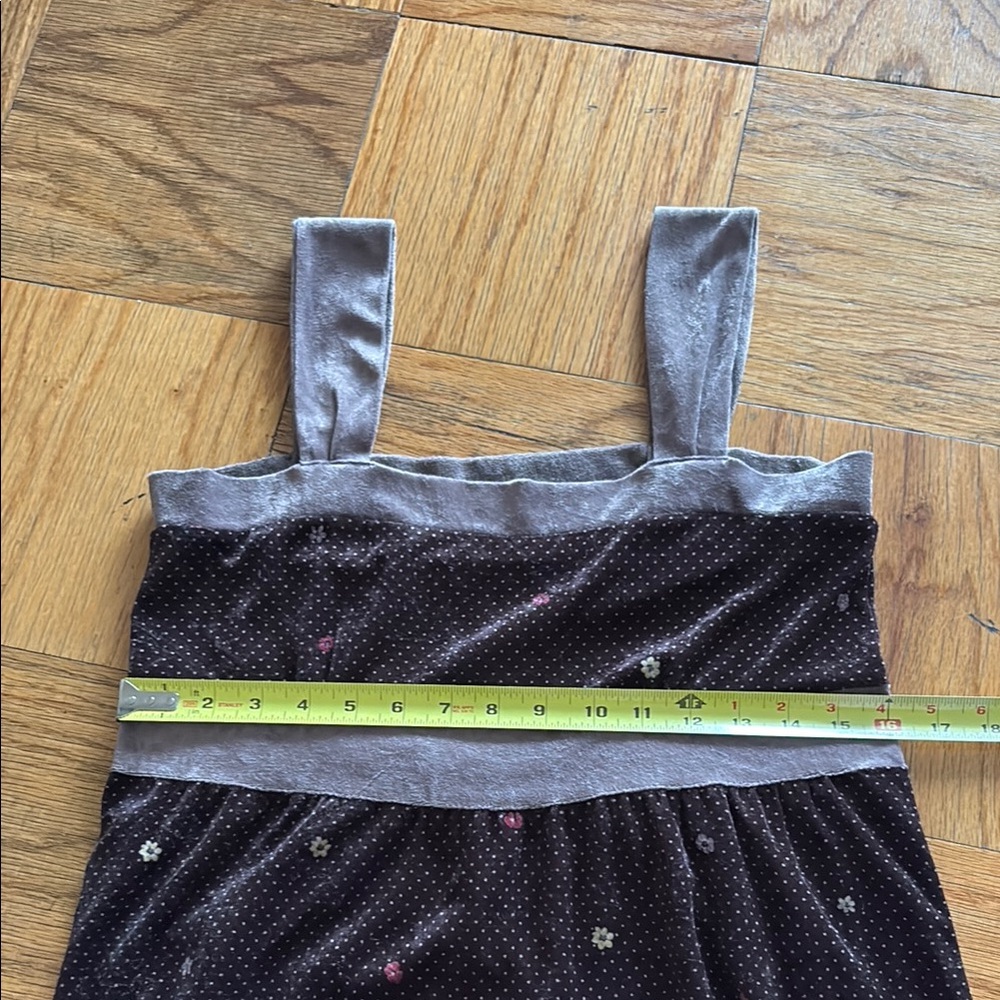 Vintage Brown Sleeveless Square Neck Midi Sundress - Picture 8 of 9